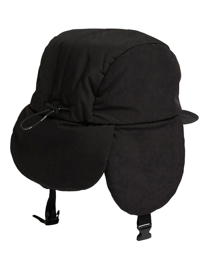 Arctic Aviator Hat in Black