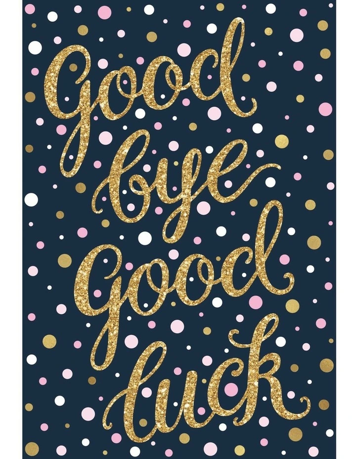 Goodbye and Goodluck Large Card