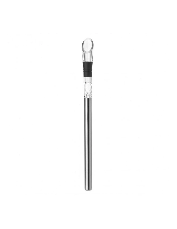 Winex Chill n Pour Wine Bottle Chiller with Dripless Pourer in Silver