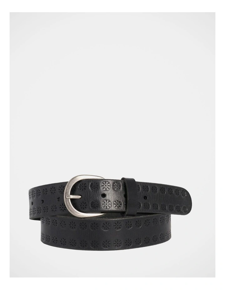 Bankstown Leather Belt in Black