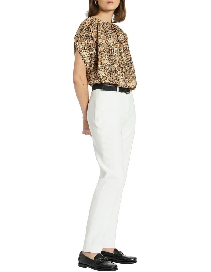 Simona Suit Pant in Ivory
