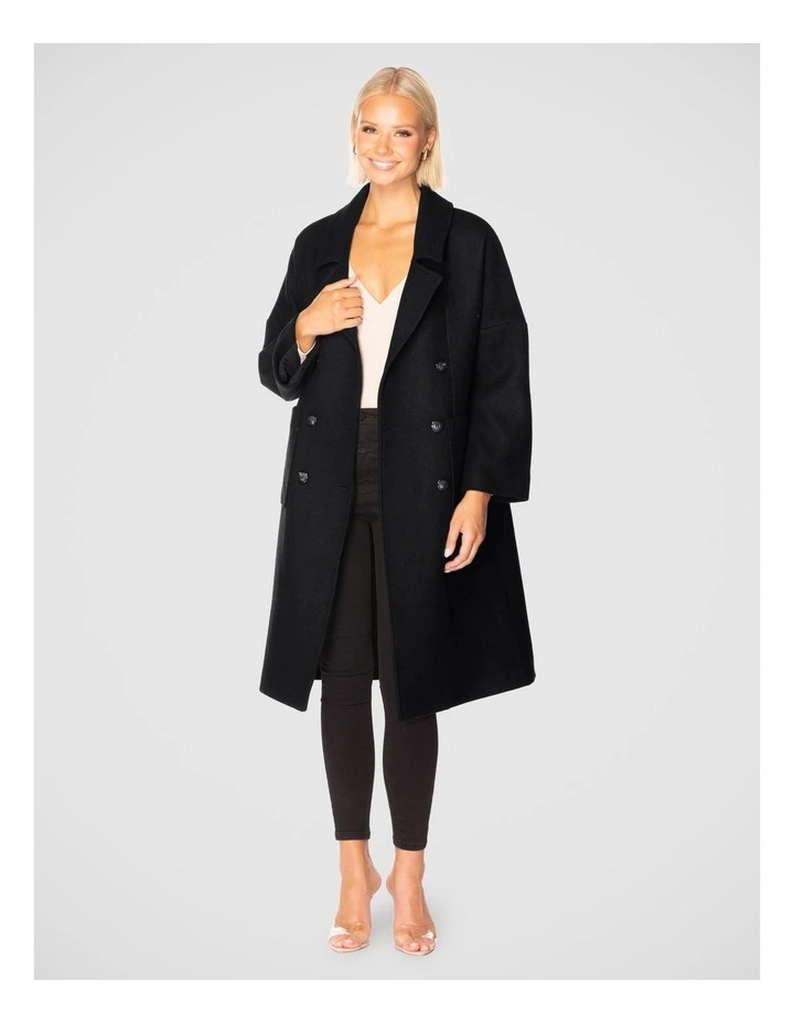 Thierry Long Coat in Black