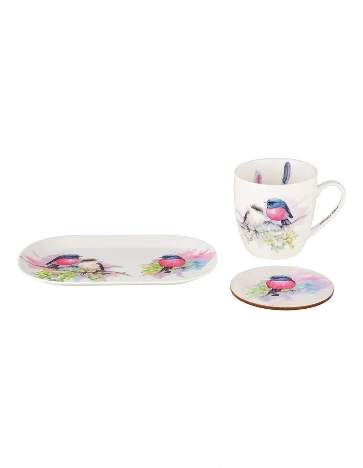 Katherine Castle Bird Life Gift Set Box in Pink Robin