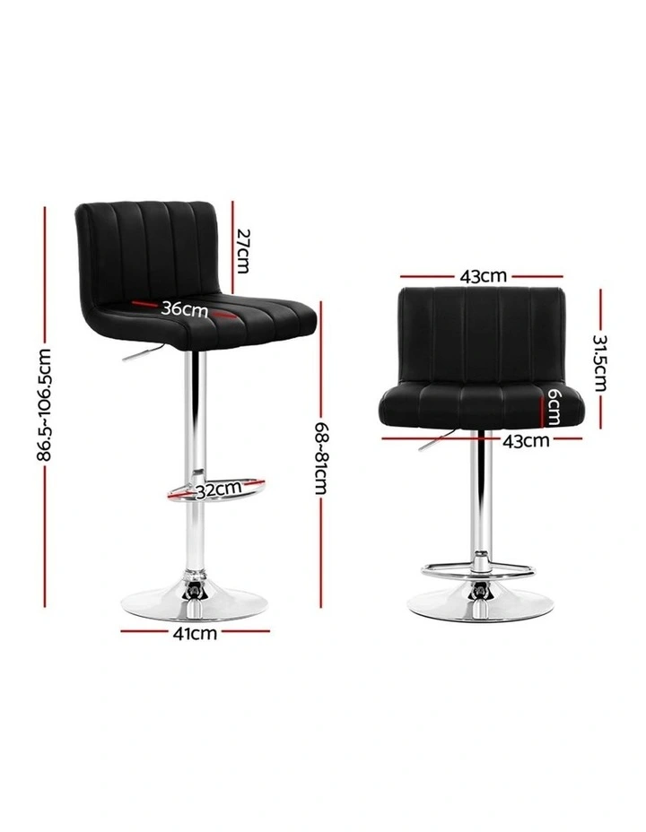 Faux Leather Bar Stools Kitchen Chair