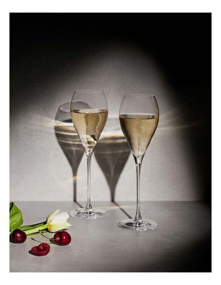 Duet Flute Gift Box Set 225ml 2 Piece in Clear