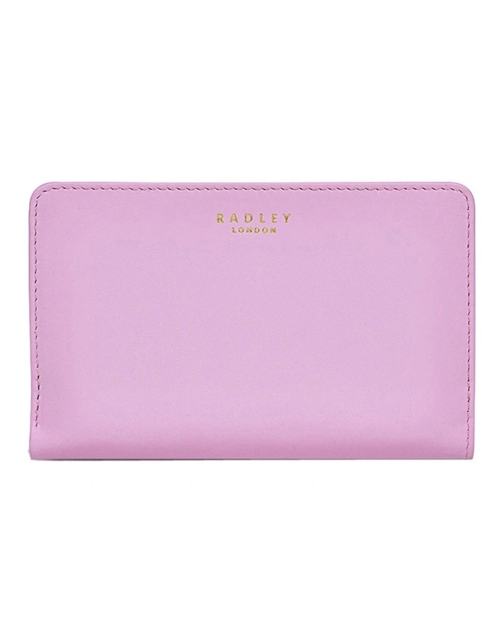 Heritage Dog Outline Medium Bifold Purse in Sugar Pink