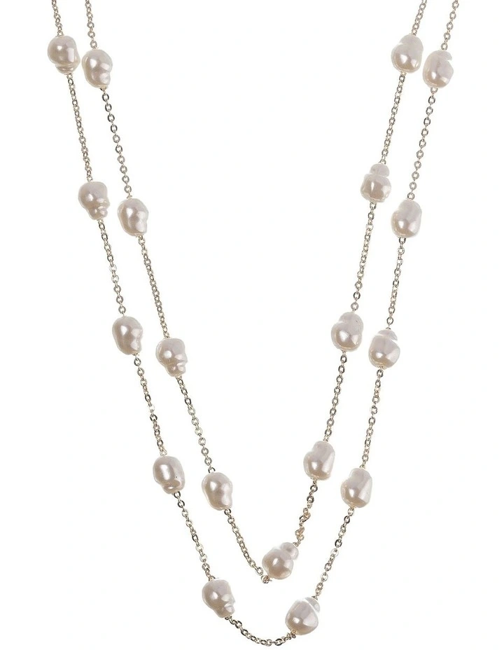 Pearl Gold Chain Necklace
