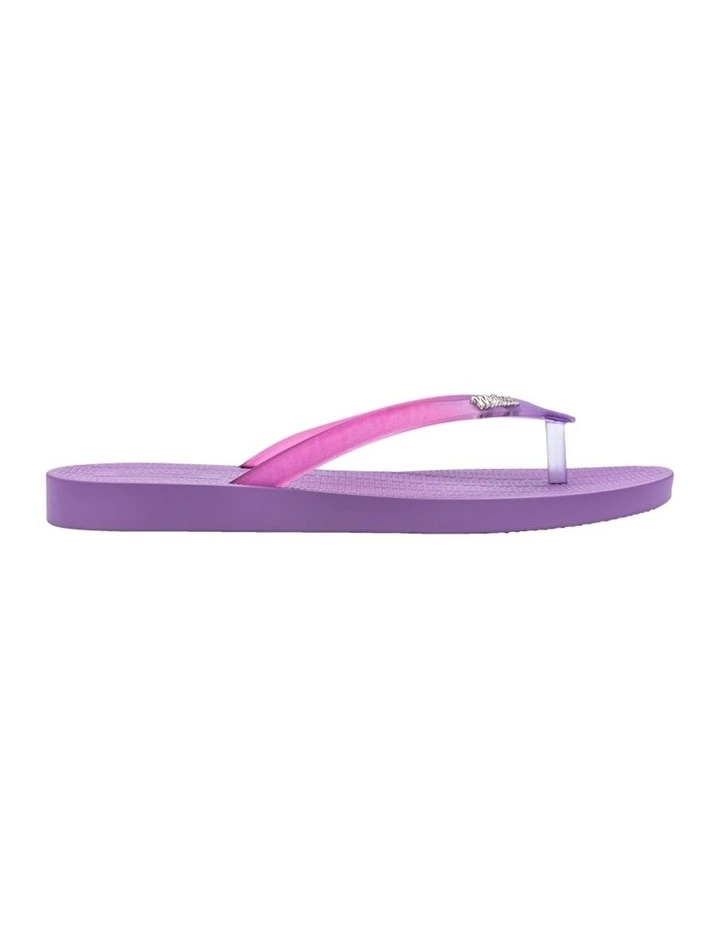 Melissa Sun Venice Flip Flop in Lilac/Clear