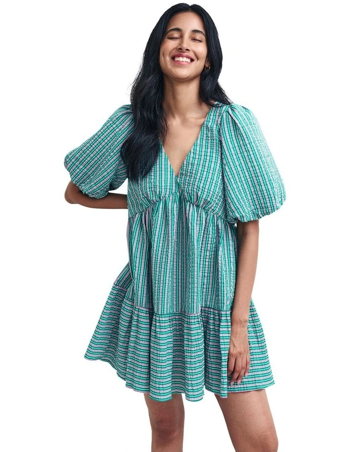 Vienna Mini Dress in Green