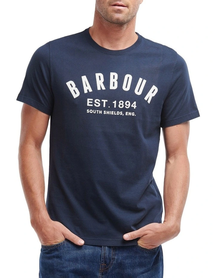 Essential Ridge Logo Tee Navy