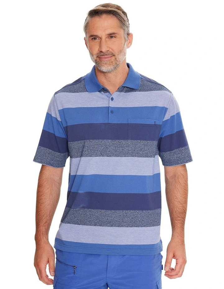 Neon Kinnersly Polo in Denim