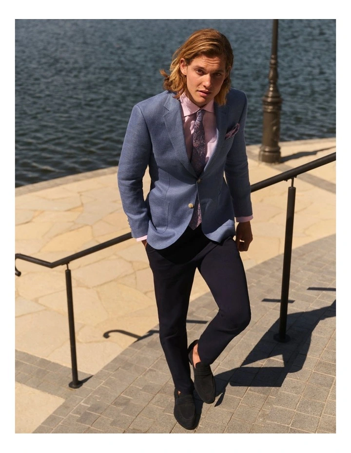 Christiano Modern Fit Chino in Blue