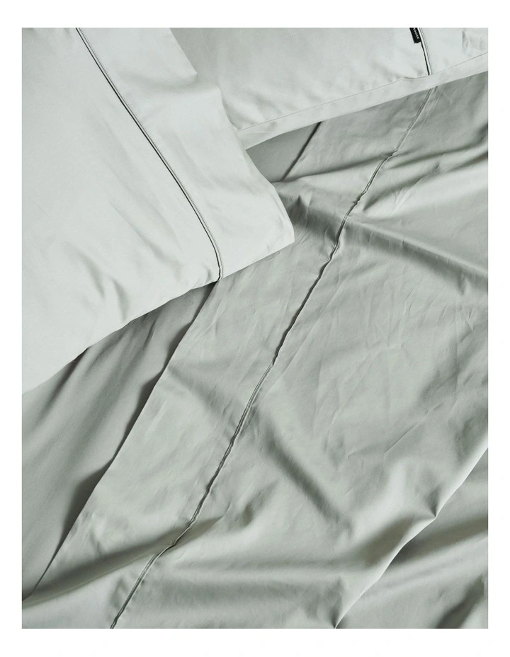 Augusta 500TC King Pillowcase In Green Gum