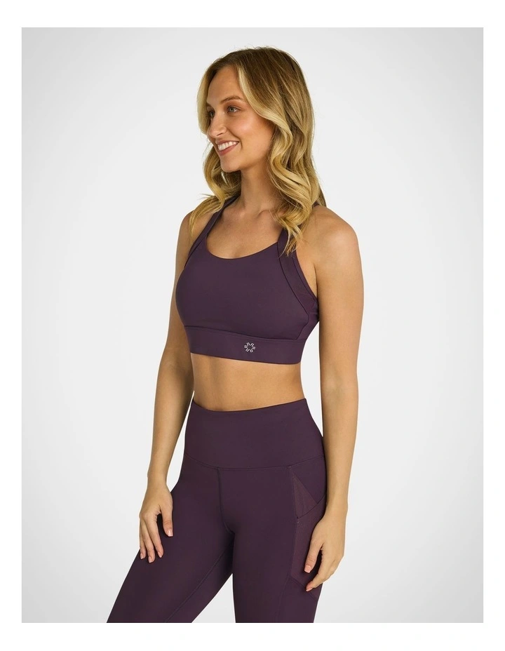 Sprint High Impact Sports Bra in Eggplant