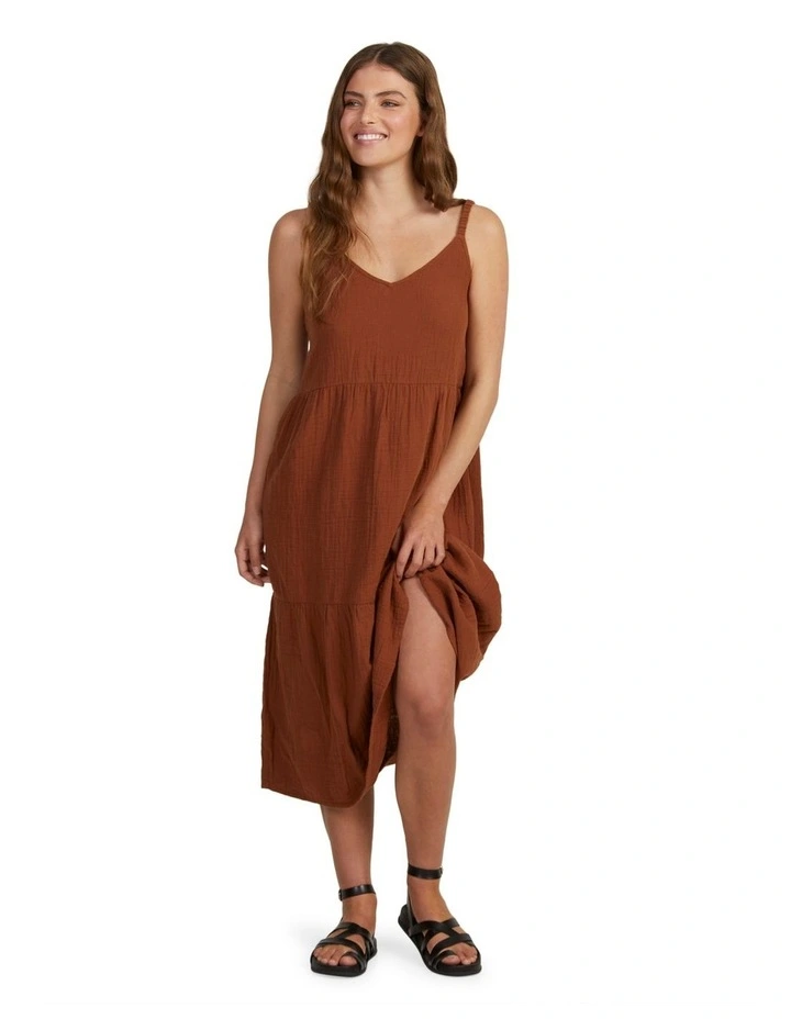 Waiting Line Dress in Sorrel Horse