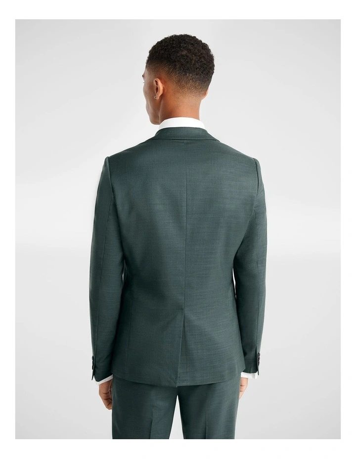Lukey Skinny Suit Jacket in Teal