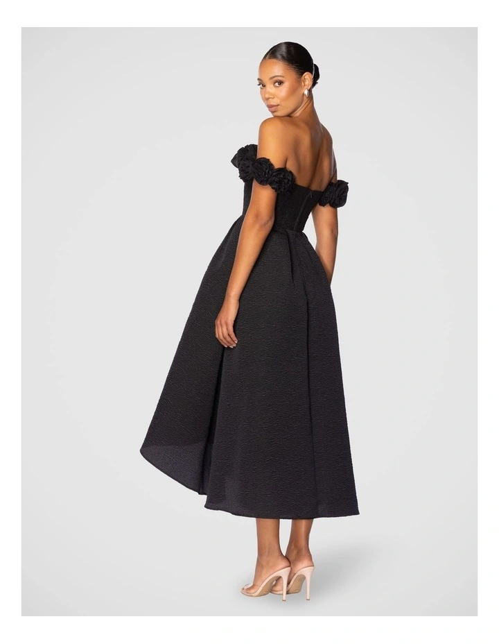 Allegra Rose A-Line Midi Dress in Dark Navy