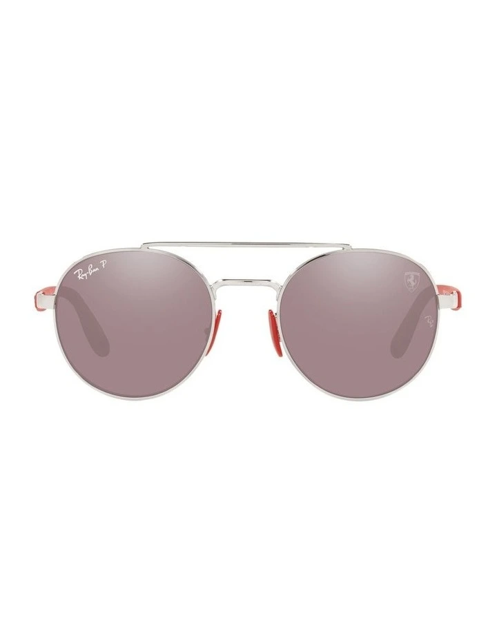 RB3696M Scuderia Ferrari Silver Polarised Sunglasses