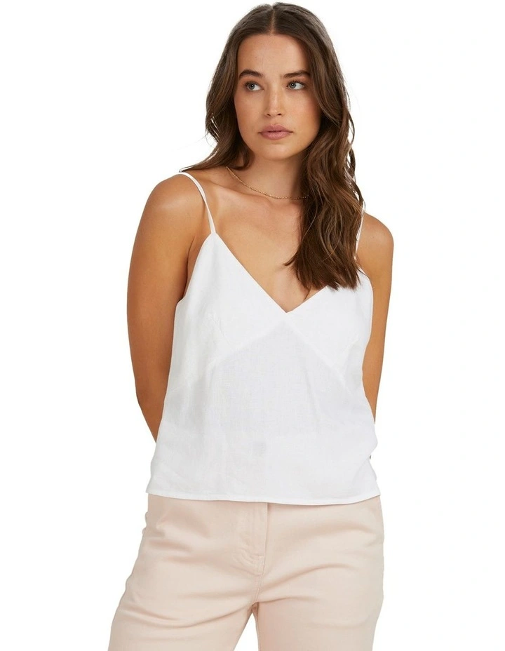 Santorini Cami Top in White