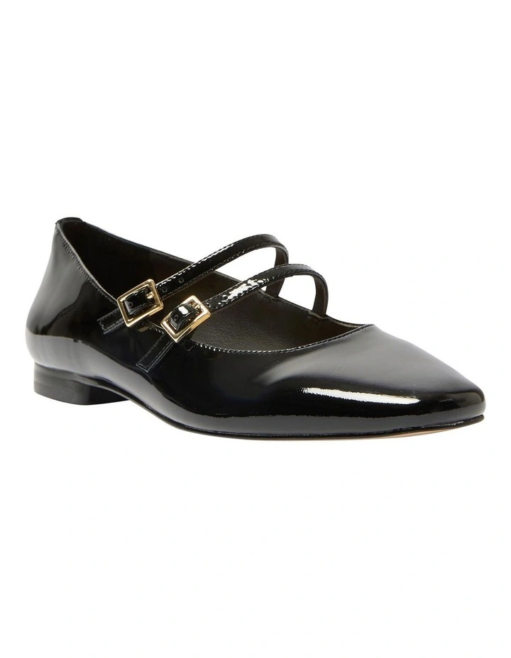 Freda Blallet Flats in Black Patent Leather