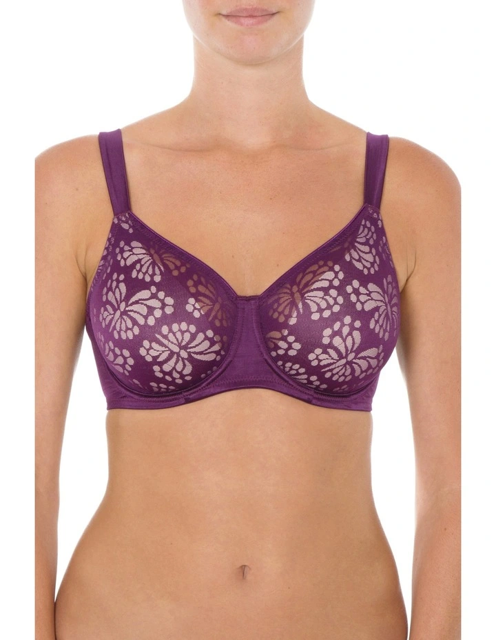 Lacy Minimiser Bra in Amethyst