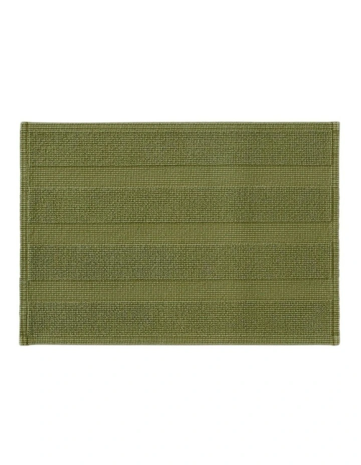 Alvar Bath Mat in Deep Olive