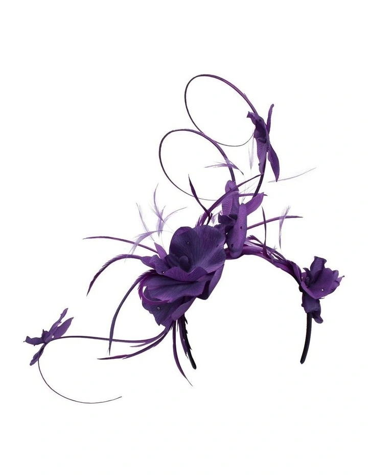 Jada Fascinator in Purple
