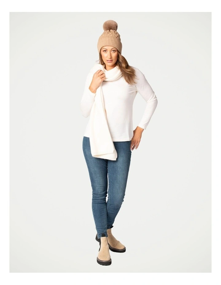 Hedrena Classic Long Sleeve Tee in Vanilla