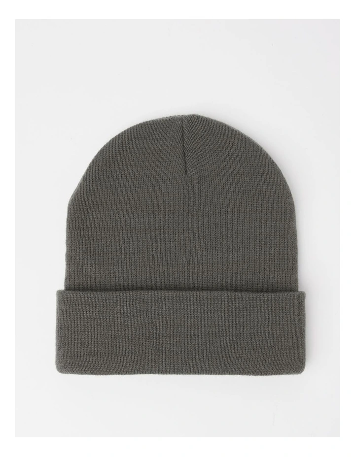 Essential Fine Knit Beanie in Khaki
