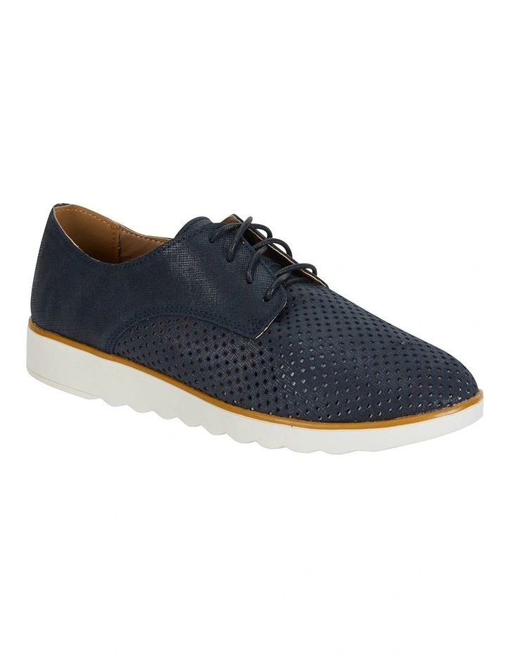Deed Navy Combo Flat Shoes