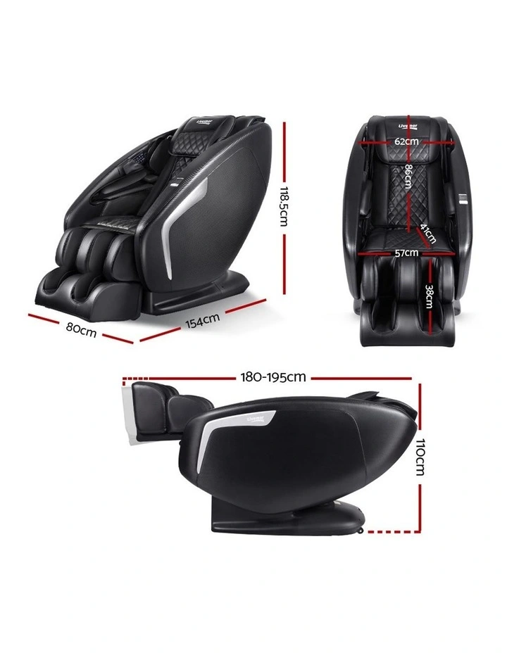Livemor 3D Electric Massage Chair Black MASCHR-TOP-D-FUBK