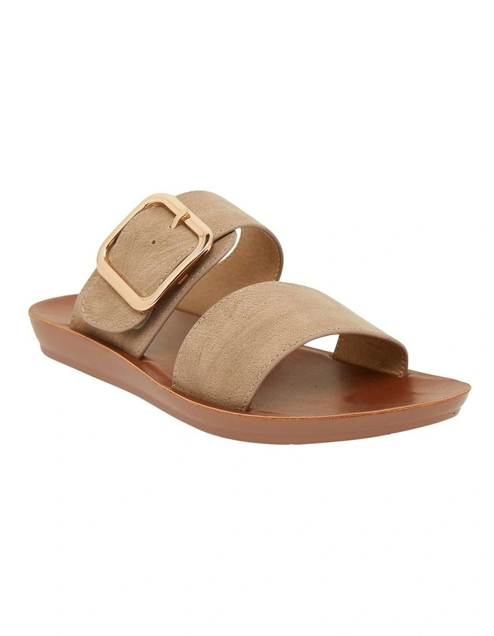 Garnet Taupe Smooth Sandals
