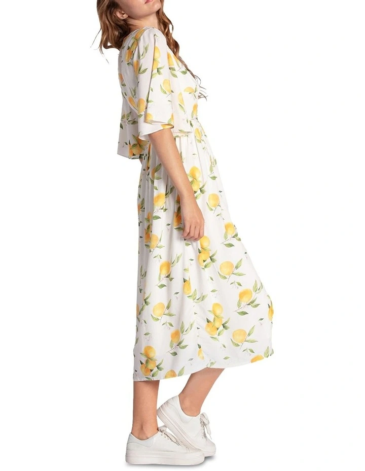 Crazy Love Button Up Dress in Orange