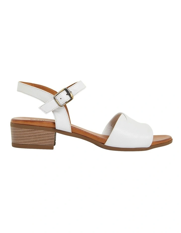 Maisy Sandals in White Leather