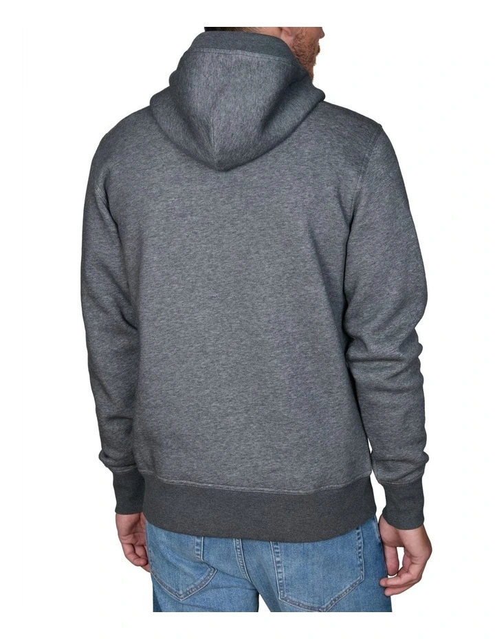 Archive Shield Hoodie in Antracit Melange