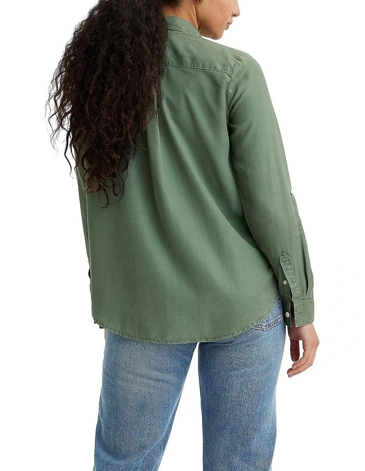 Doreen Utility Shirt in Dark Forest