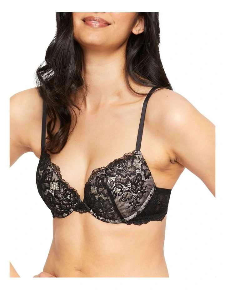 Lace Level 1 Push Up Bra Black