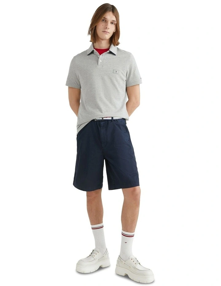 Tipped Regular fit Polo in Grey