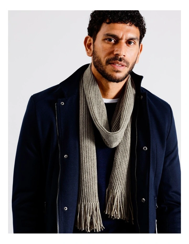 Two Tone Scarf in Beige