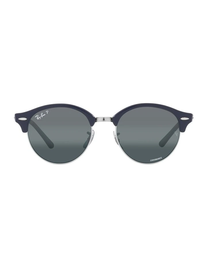 CLUBROUND Polarised Sunglasses In Blue/Silver
