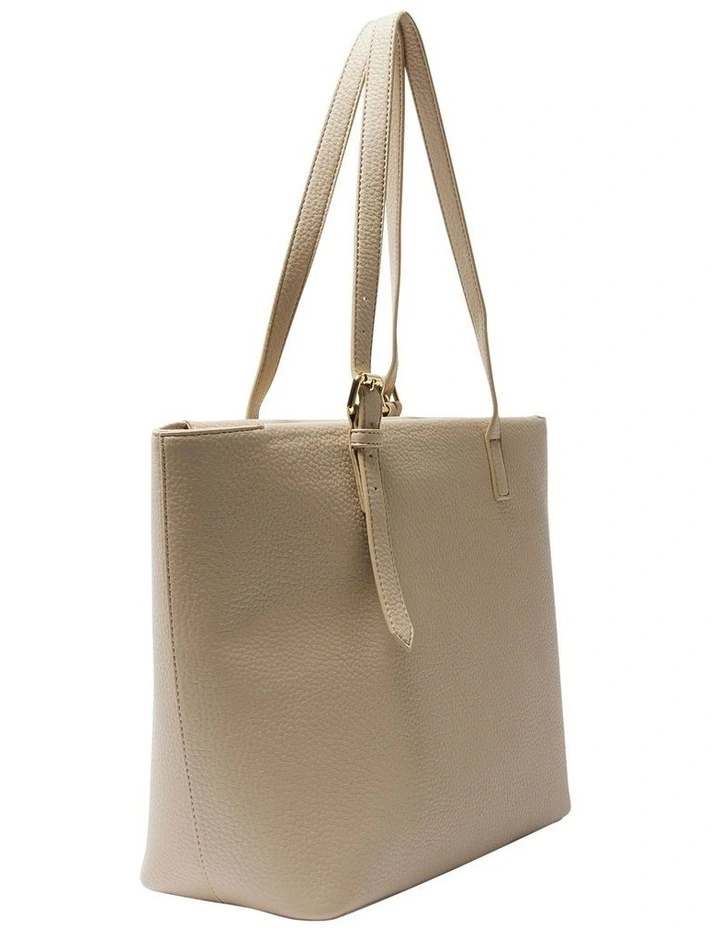 Aida Tote Bag in Oyster Pebble