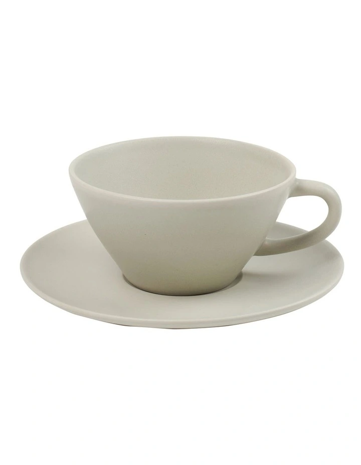 Frame Teacup and Saucer 220ml/15cm in Celery