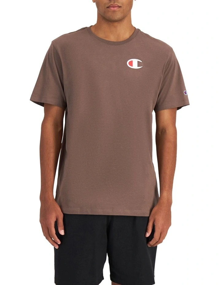 C Logo Tee in Pepperberry