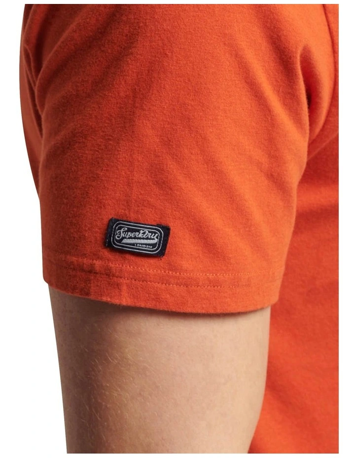 Classic Vintage Logo Heritage T-Shirt in Orange
