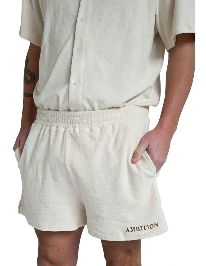 Organic Cotton Shorts in Beige