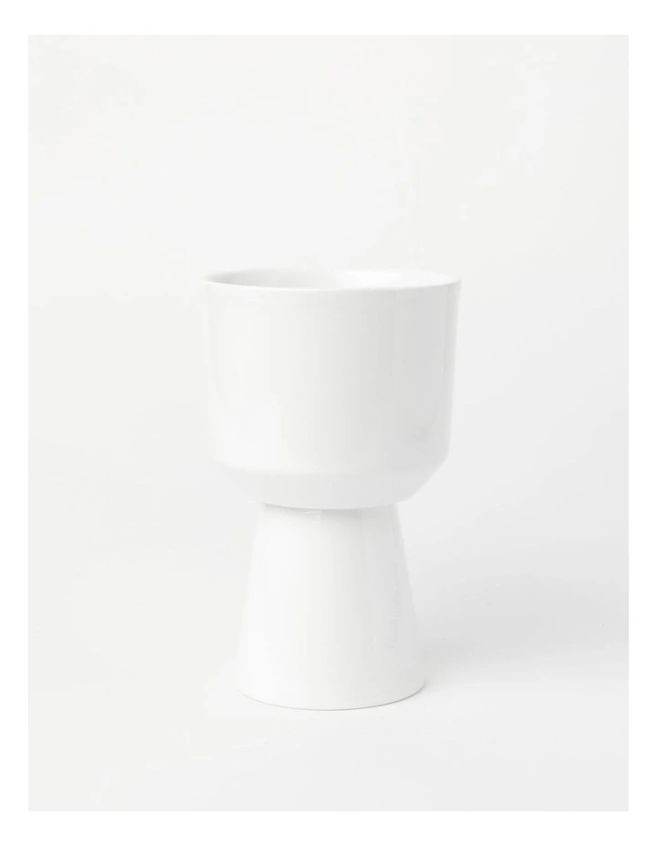 Eden Terracotta Planter Pot 18cm in White