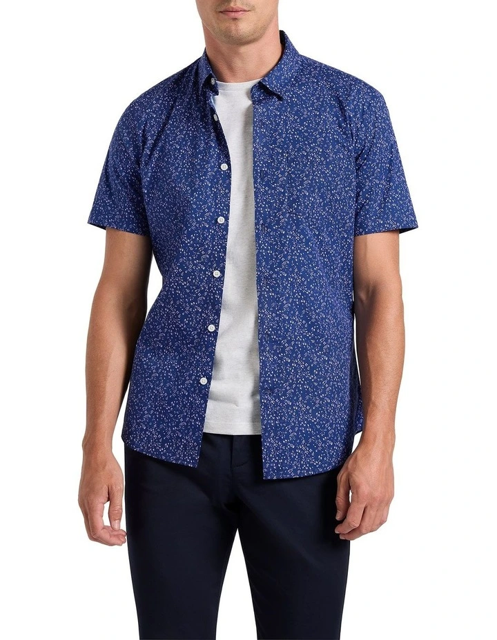 Marvins Bloom Shirt in Navy Multi