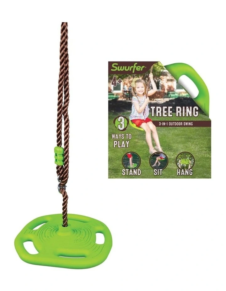 Swurfer Tree Ring 3-in-1 Outdoor Swing Disc Seat 4y