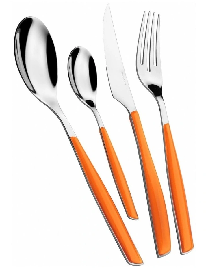 Glamour 24 Piece Cutlery Set in Orange