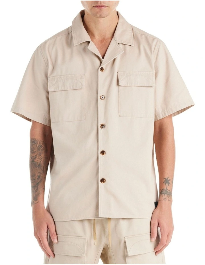 Pacific Short Sleeve Shirt in Bone